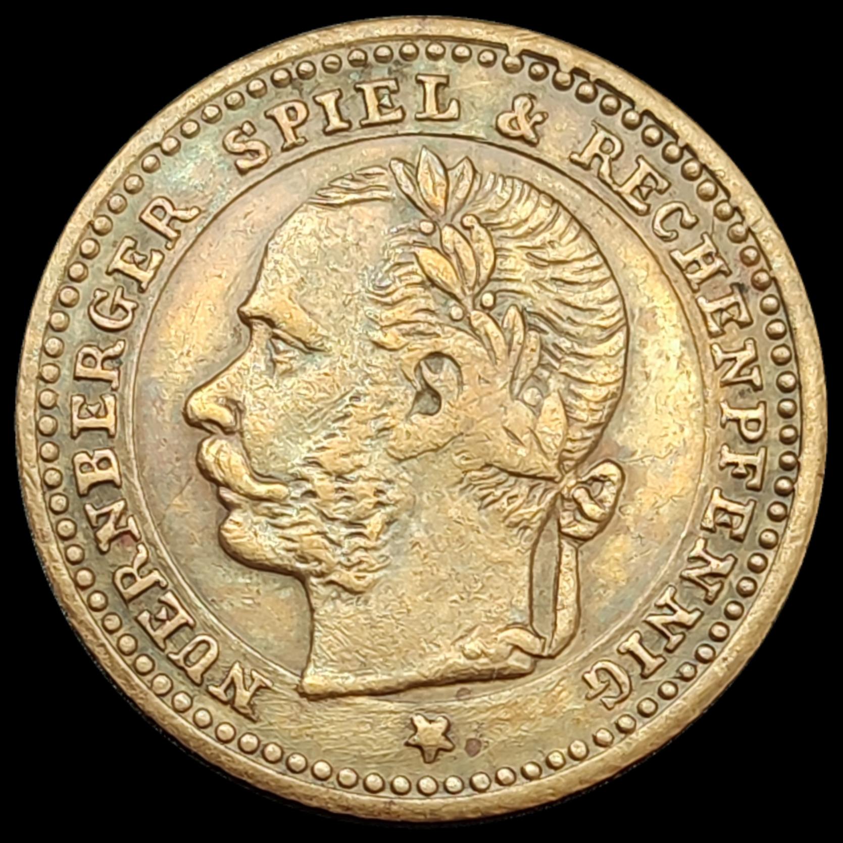 Counter-Token---Franz-Joseph-N�rnberger-Spiel-Rechenpfennig-1855-1860-Germany